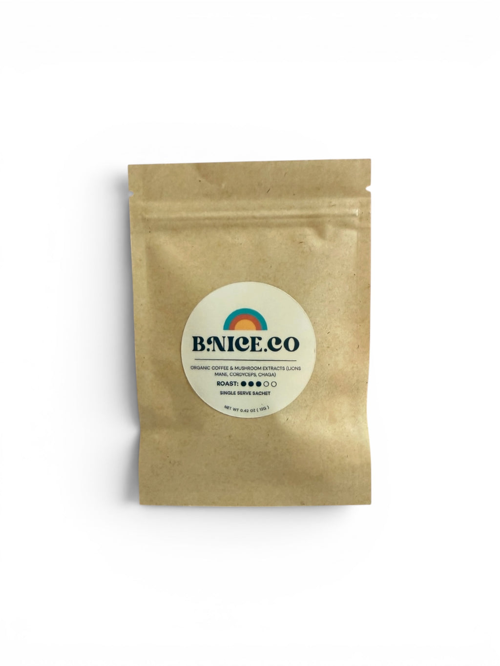 B.NICE.CO Mushroom Coffee — On-the-Go Packs (5 Sachets)