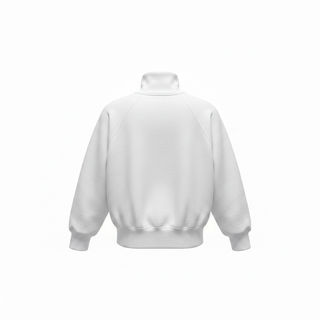 B.NICE.CO White Quarter-Zip Sweater